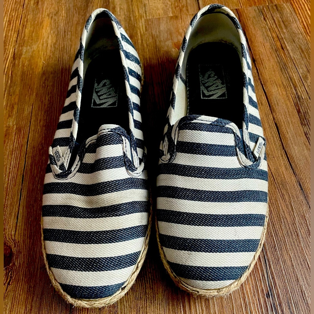 Striped Vans Deck Shoes